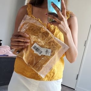 Abercrombie yellow top